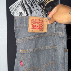 Levi's Men's Charcoal Straight Jeans